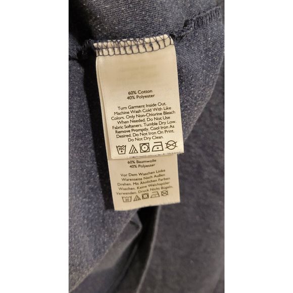 Men's Legend Wash Short-Sleeve Classic T-Shirt Denim Blue XXL - Picture 8 of 8